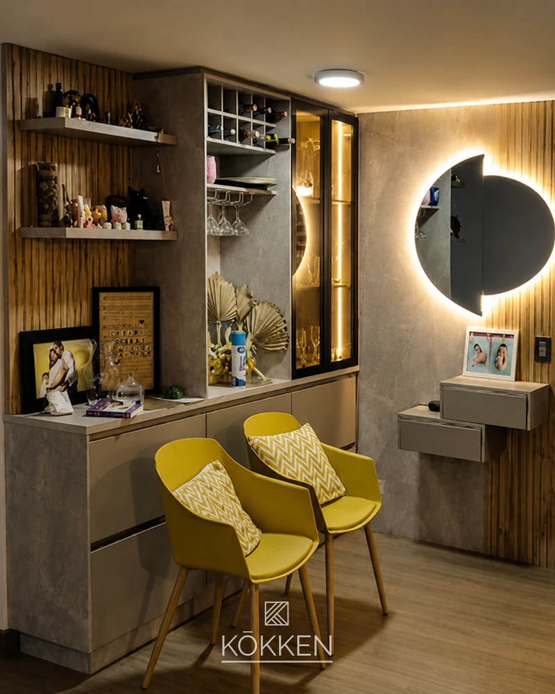 Bar y rincón para compartir