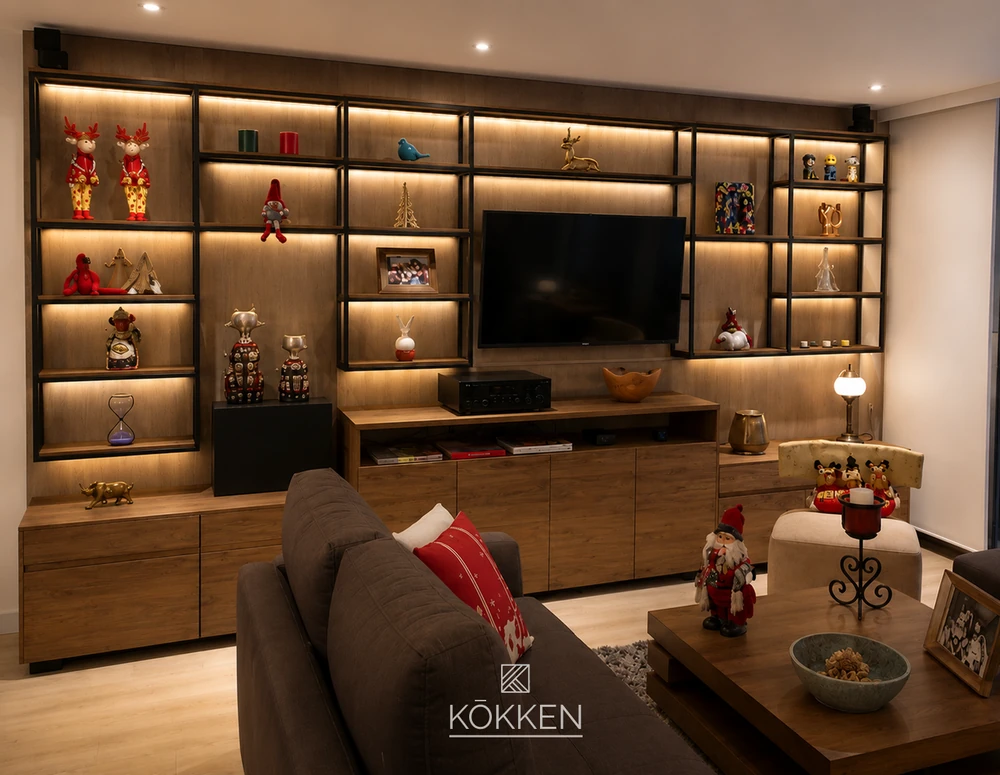 Sala y mueble de entretenimiento